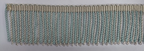 Silver & Light Blue Mylar Thread Fringe 45mm Drop / Epaulette Fringe