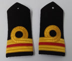 RN Shoulder Boards Genuine Royal Navy Issue Lieutenant Rank White Leather Backed