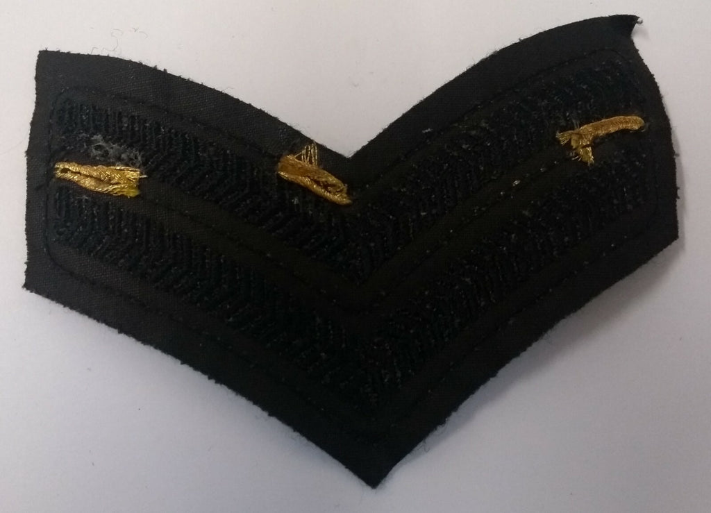 Genuine British Army Royal Green Jackets Corporal 2 Chevrons Braided