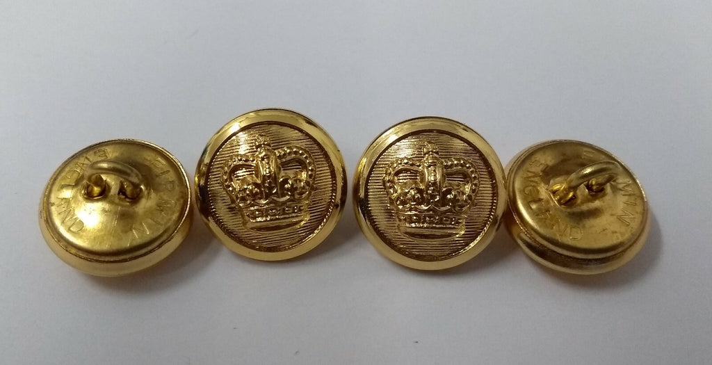 Genuine British Issue Dress Buttons Sovereign Crown Insignia Buttons