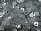 Buttons 50 Vintage 4 Hole for Dress Shirts Pearlesque Mint Blue Tint 10.6mm NOS