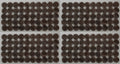 200 Vintage Buttons 4 Hole Shirt / Shank Anchors Pearlesque Brown 10.9mm NOS