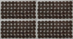 200 Vintage Buttons 4 Hole Shirt / Shank Anchors Pearlesque Brown 10.9mm NOS