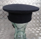 Black Dress Hat Genuine British Made Uniform Visor Cap - Assorted Sizes