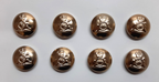 The Royal Artillery Button Set No2 Ring Back British Army R.A Insignia O/R