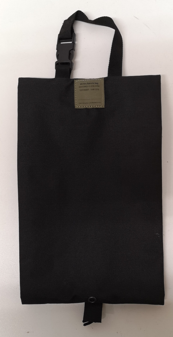 British Army Virtus 24hr Rations Carry Bag Stealth Black