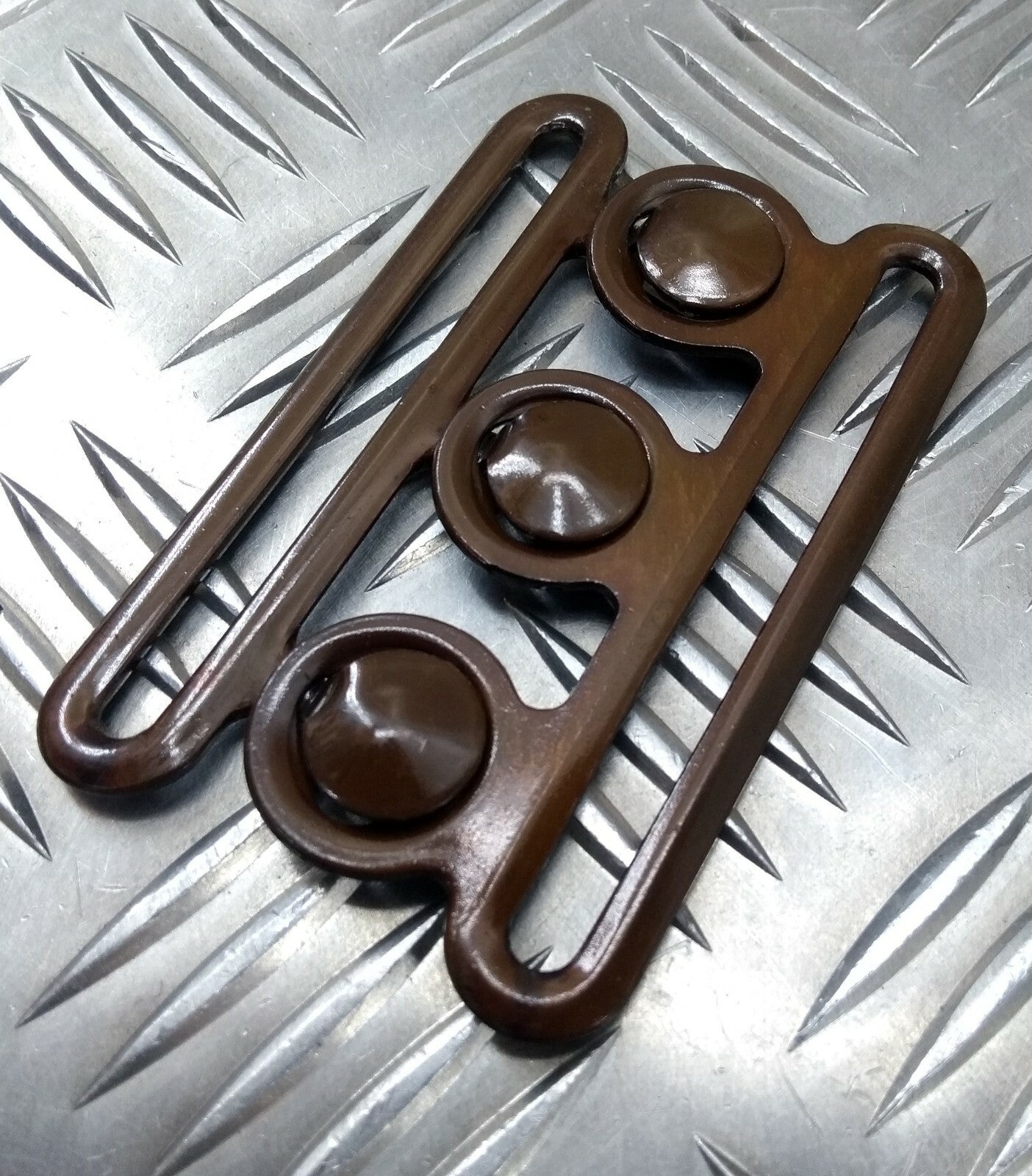 Genuine British Nurses Replacement Ball Belt Buckle Set Bronze NRS1