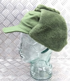 Swedish OD Green Cold Weather Dog Trapper Hat 57cm - NEW