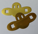 Genuine Issue Brass Type Badge Backing Plates For Hat Badge X2 STD69