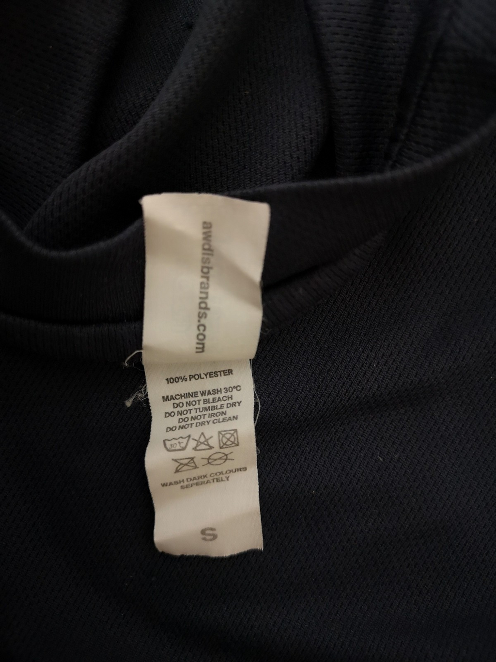 Short Sleeve Dark Blue Moisture Wicking T-shirt with COMUKMCMFOR LH INT Insignia