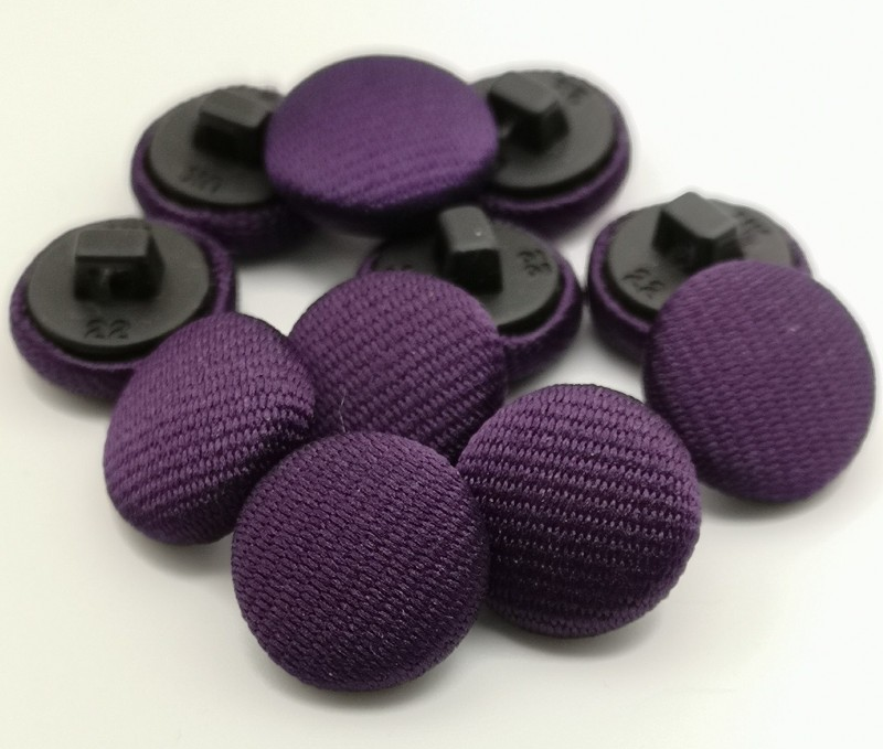 Purple Fabric Covered Buttons Line Pattern 22L x12