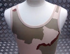 100% Cotton US Tri Desert Camo Sleeveless Vest Singlet Tank Top All Sizes