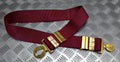 Abu Dhabi Belt Maroon Nylon With Insignia Buckle For Ceremonial & Parade Duties