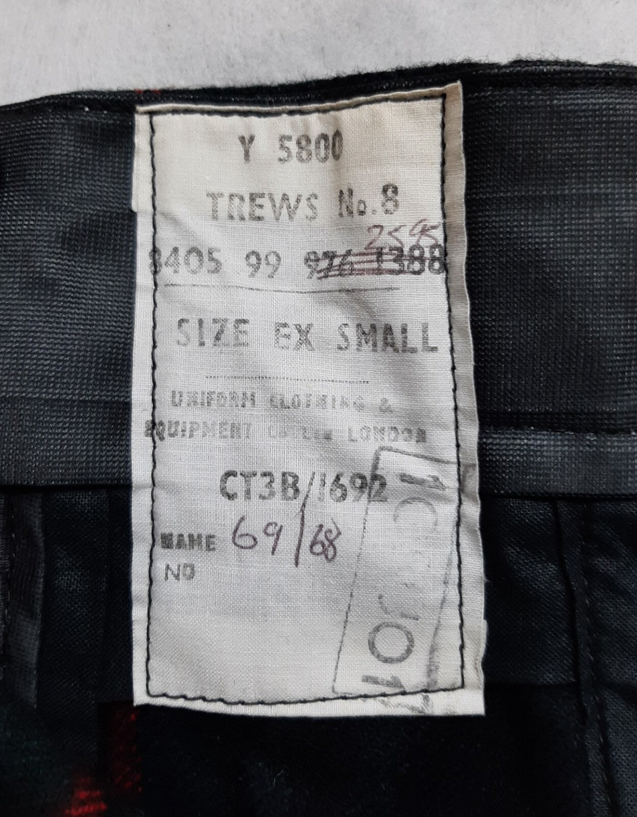 Vintage Army Trews No8 British Scottish Tartan Hunting Stewart SDG QVS Pattern