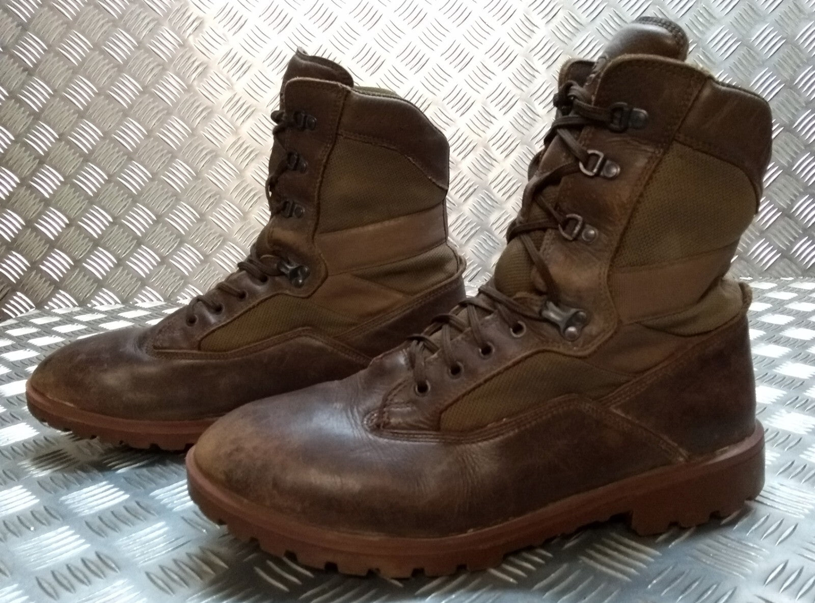 Army Patrol Boots Brown British Soldier Warm Weather Lightweight Footwear UK14M