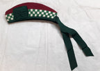 Glengarry Maroon British Army Pattern Scottish Dress Headwear No Insignia 57cm