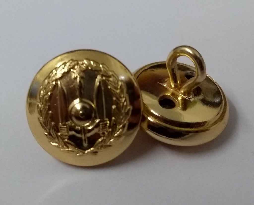 Chinstrap Buttons With Dress Small Ring Back x 2