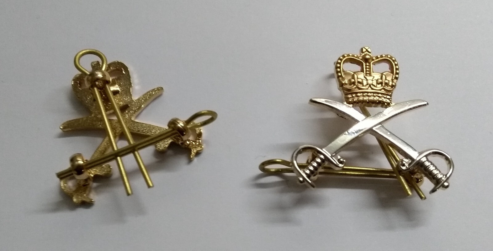 RAPTC Collar Dogs Army Physical Training Corps Metal Badges Split Pin