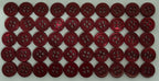 100 Vintage Buttons 4 Hole Shirt / Shank Anchors Pearlesque RED Wine 10.7mm NOS