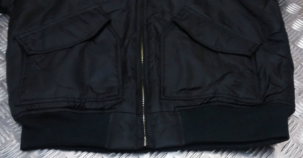 MA2 CWU US Military Style Bomber Jacket Black NEW