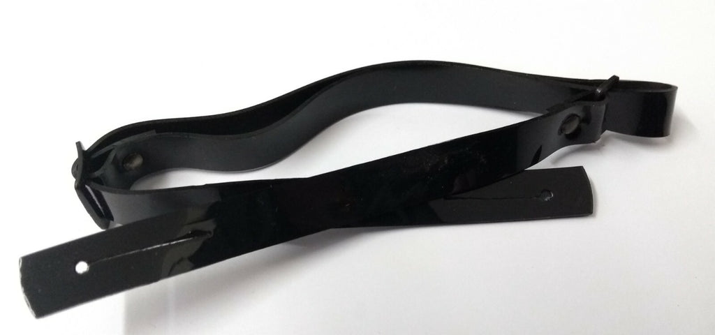 Chinstrap Black 3/8" Adjustable Metal Buckle Mil-Spec Hi Sheen For Dress Hats X2