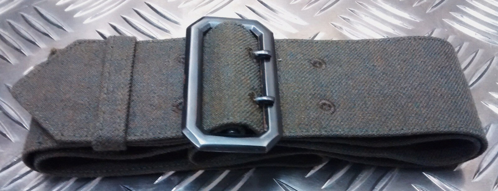RM Cloth Jacket Belt No5 Lovat Green With Buckle- All Sizes