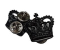 Irish Guards Rank Crowns Subdued Queens Crown British Army Officers Insignia