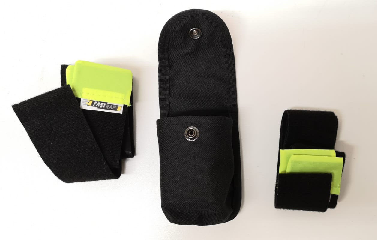 Security Fast Strap Restraints Rip & Grip / Hook & Loops straps with pouch