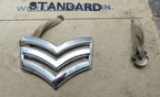 Genuine1951 Vintage British Army Inspectorate of Stores Metal Badge Sample Card