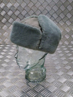 German Army NVA Grey Cossack / Ushanka Trapper Hat - All Sizes - Used