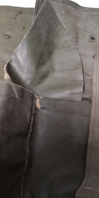 Vintage Army Issue Heavy-duty Vinyl Backpacks & Belts x4ea Heavy Wear & Defects