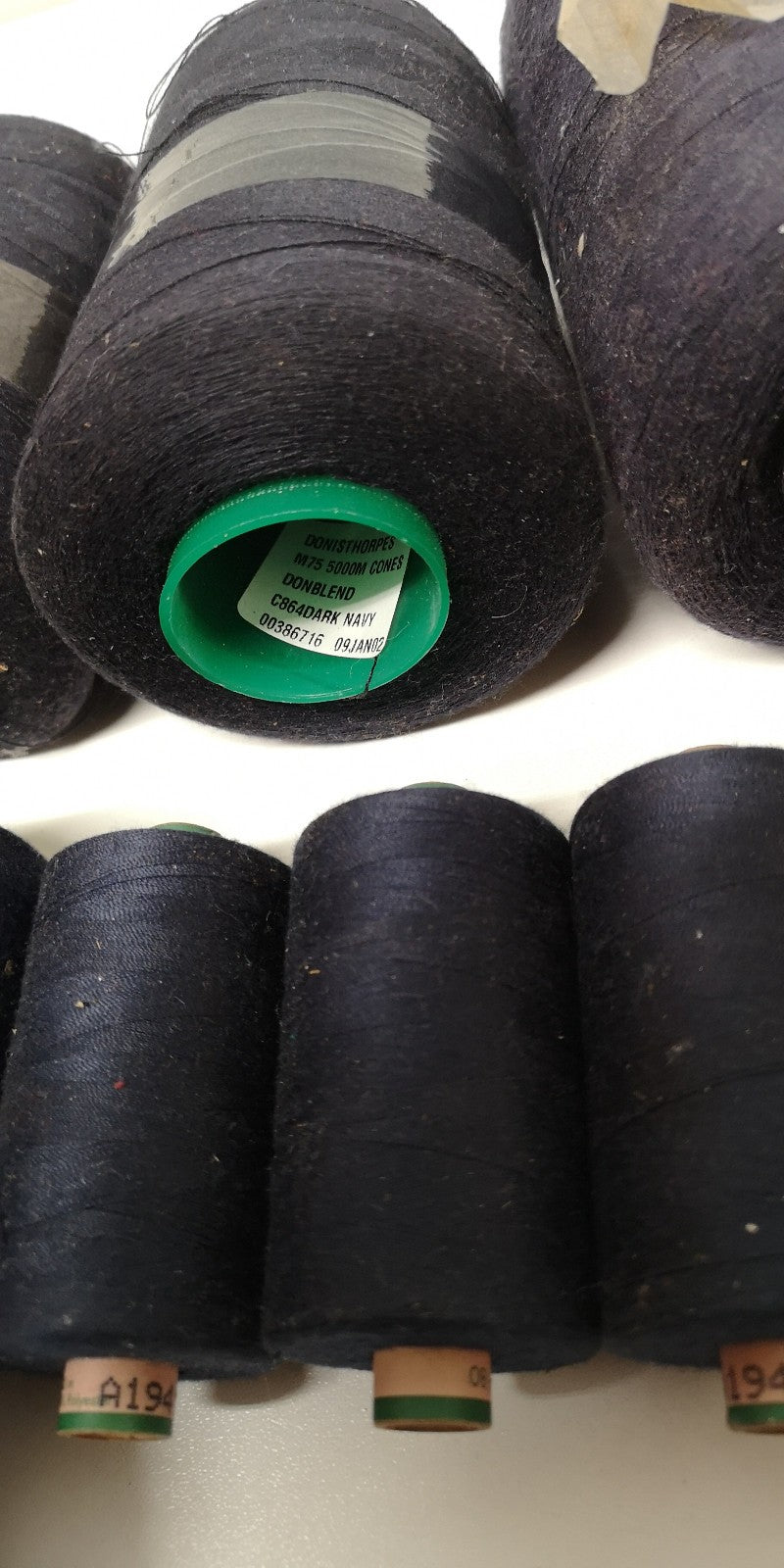 Polyester Corespun Thread Blue / Navy Colour Shades Various Brands