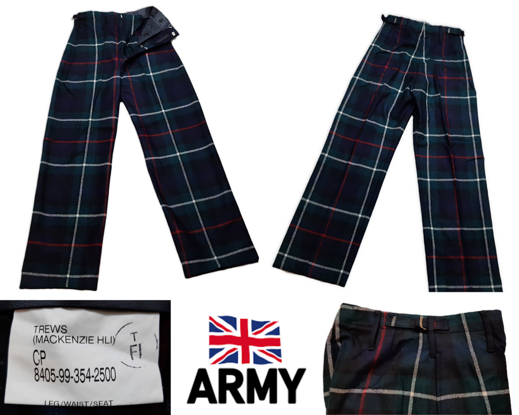 British Army Trews Scottish Regimental Mackenzie Highland Light Infantry Tartan