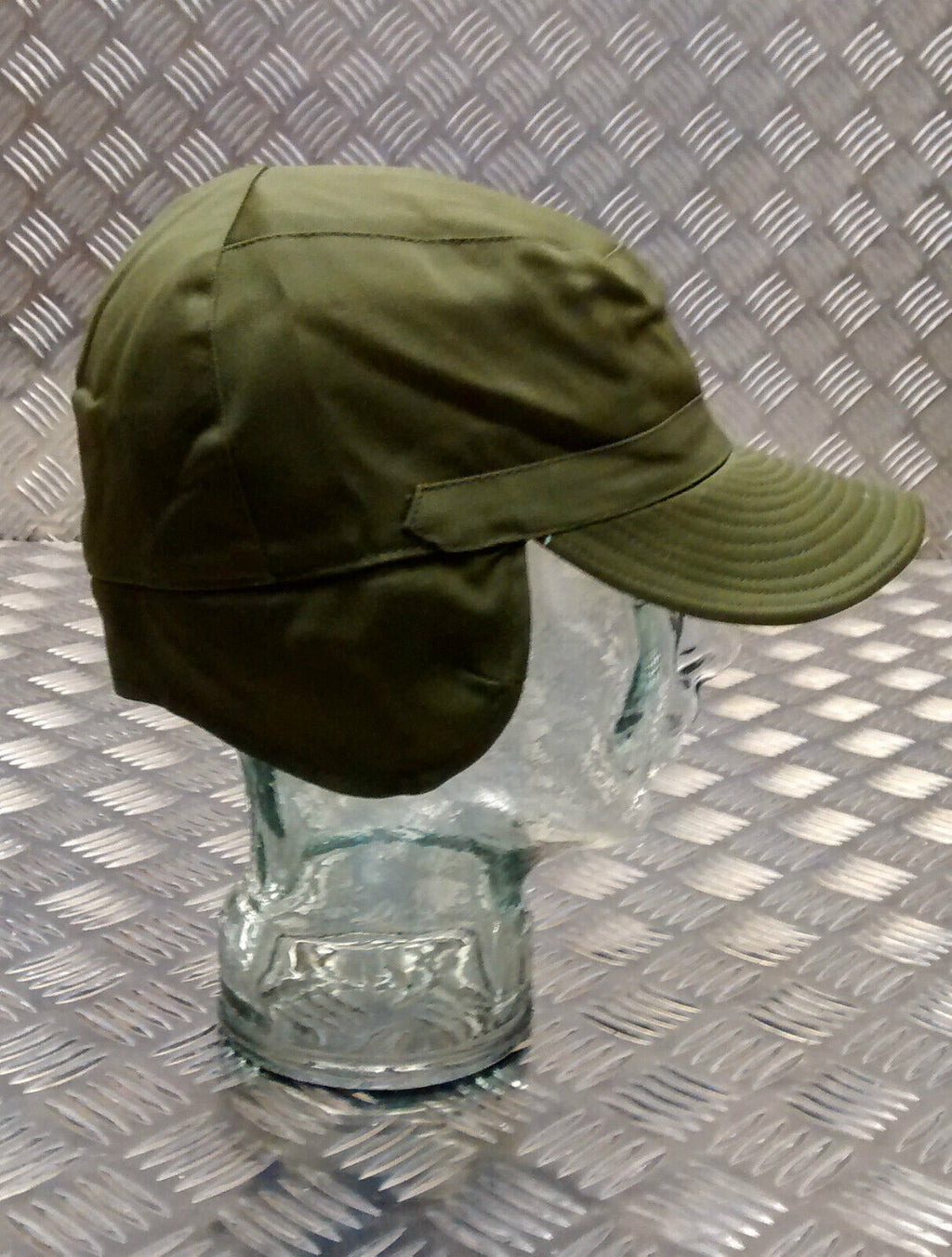 Vintage Army Green Baseball Cap Swedish M59 Combat / Fatigue Hat Size 60cm NEW