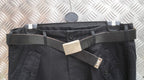 Genuine German Army Black Leather Belt Brass Buckle Size: All Sizes Up To 40"