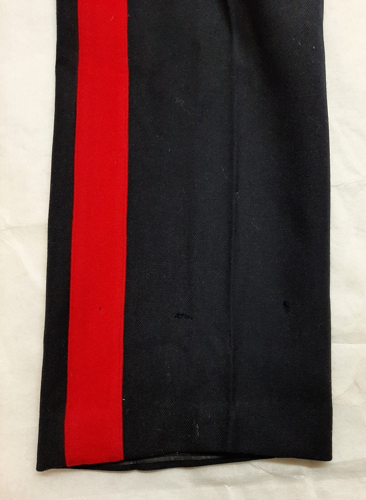 Vintage No1 Trousers British Army Red Stripe Blues Other Ranks 1966 Faulty