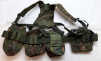 Airborne Army Webbing British DPM Camo Assault Belt Yoke & Assorted Pouches (4)