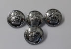 Queens Crown Buttons QC Decorative Edged Hi-Sheen Coat Buttons 38L Loop Back