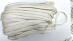 White Viscose Tubular Braid 7mm/Decorative/Crafting/Design/Textile/DIY