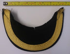 Genuine British Made Senior Officer Gold 3/4" Braided Felt Dress Cap Peak
