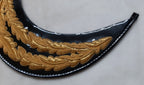 General Officer Peak British Oak Leaf Gold Wire Sprig Dress Hat Visor