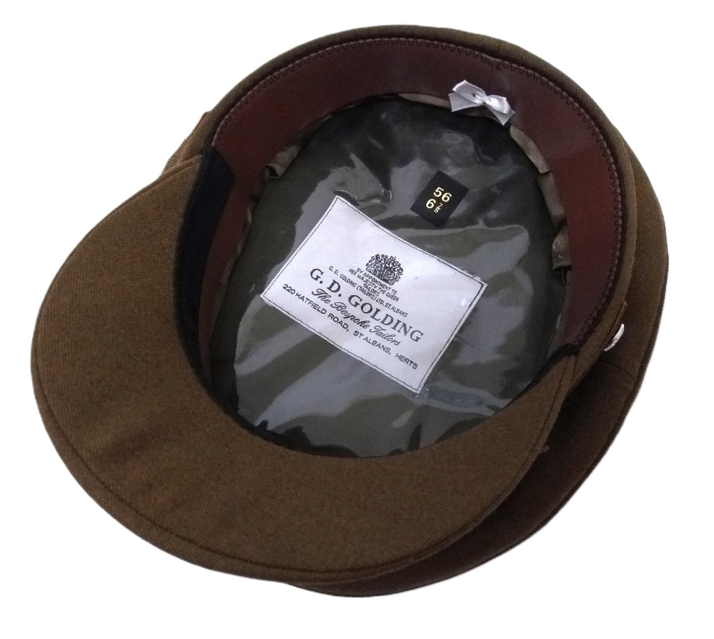 No2 Hat RMP Army Style Badge & Brown Chin Strap Goldings 56cm