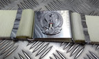 Abu Dhabi Belt White Nylon With Buckle For Ceremonial & Parade Duties