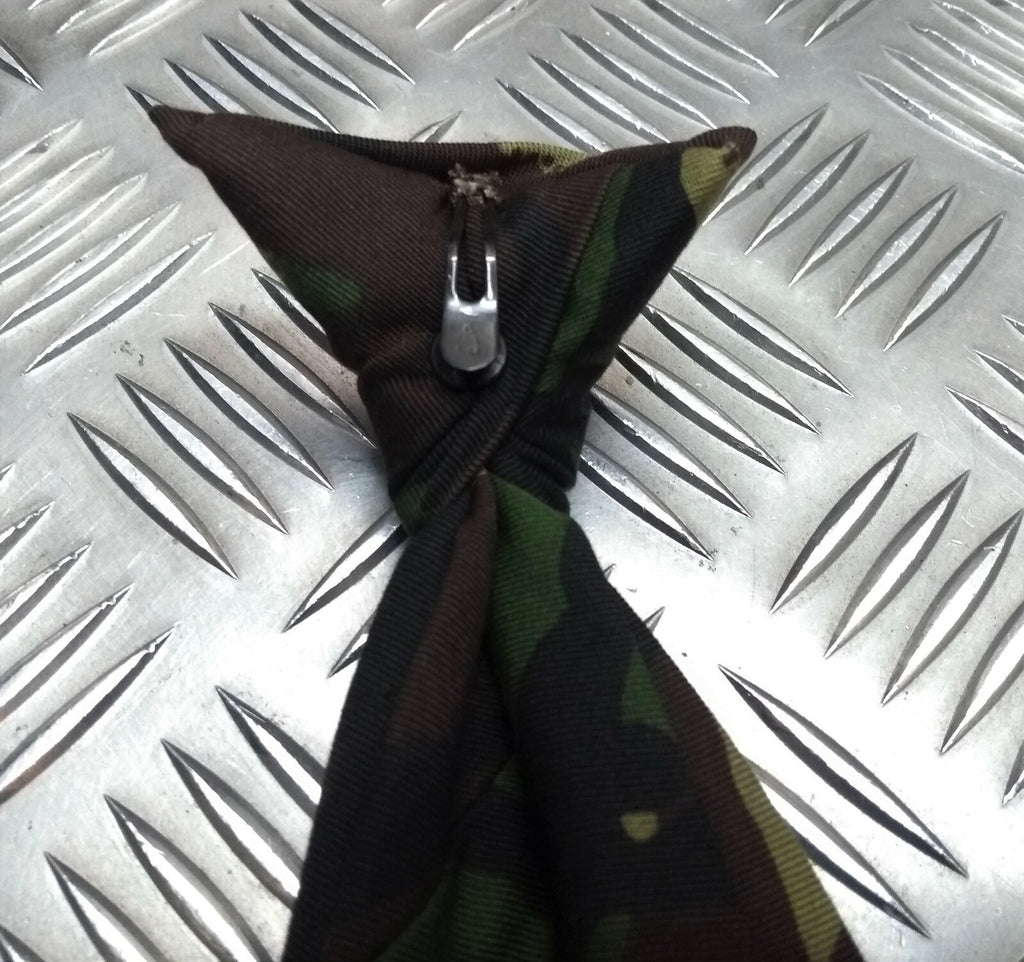 DPM Camouflage Tie Clip on Necktie Woodland Camo Made In Great Britain - NEW