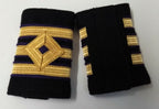 Genuine British Merchant Navy 2nd Engineer Gold Lace Slides Epaulettes ASPS431
