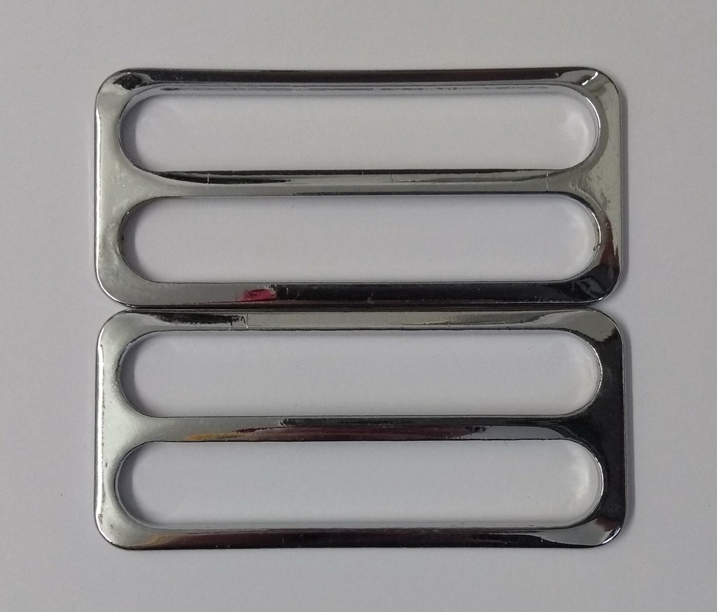 Genuine British Chrome Stable & Parade Belt Sliders Adjusters x2 STD233