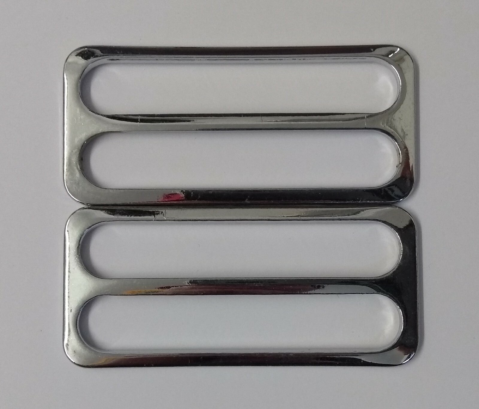 Genuine British Chrome Stable & Parade Belt Sliders Adjusters x2 STD233