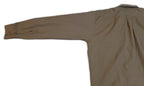 Vintage Combat Shirt Brown / Khaki Dress Long Sleeves Collar Size 16"