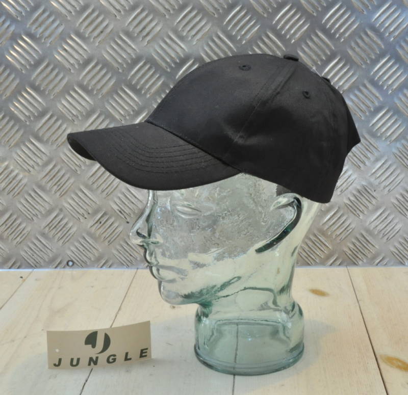 100% Cotton Adjustable BLACK Baseball Hat / Cap. No logos - New