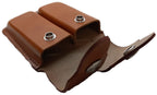 FN Ammo Pouch Leather U.S F9 GP Double Magazine Clip / Belt Clip Twin Mag Holder